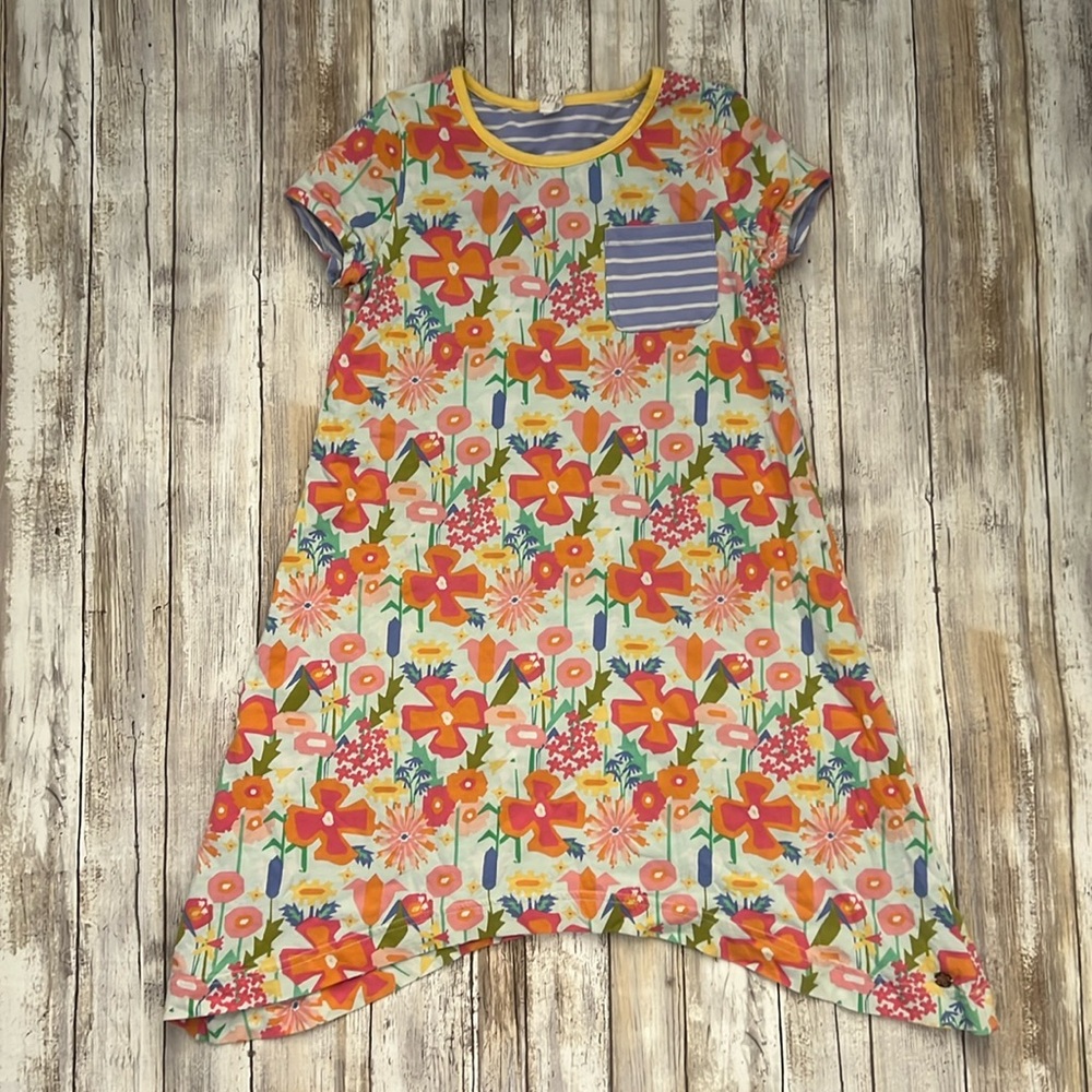 Matilda Jane Reversible “The Adventure Begins Beyond the Gate” Dress Sz 10